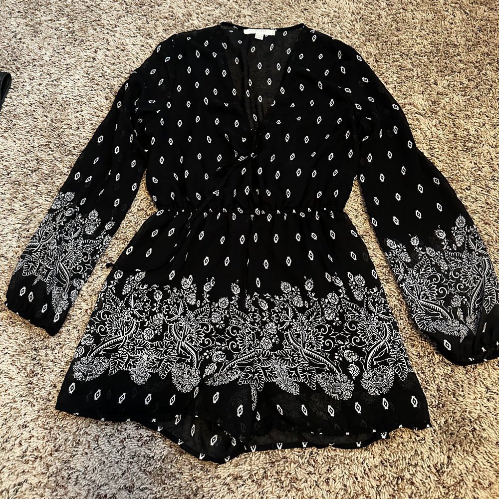 Romper Size Medium - Sheer Back with Lining